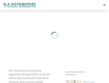 Tablet Screenshot of nadist.com.au